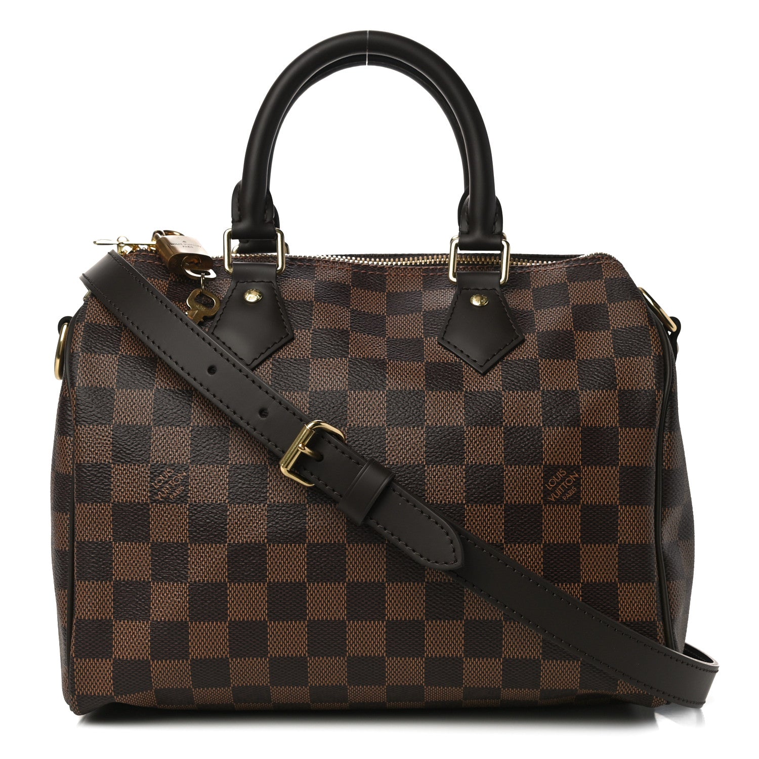 Louis Vuitton Damier Ebene Speedy Bandouliere 25 1 of 12
