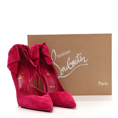Christian Louboutin Suede Rabakate 100 Pumps 38.5 Bomba 8 of 8