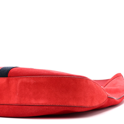 Gucci Soft Suede Web Large Jackie Hobo Red 11 of 11