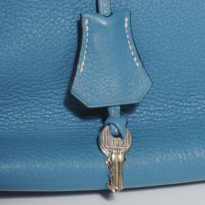 Hermes Taurillon Clemence Birkin 40 Blue Jean 8 of 10