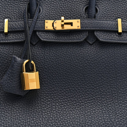 Hermes Togo Birkin 25 Bleu Nuit 16 of 21