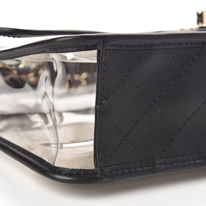 Chanel Lambskin PVC Medium Coco Sand Flap Black 9 of 10