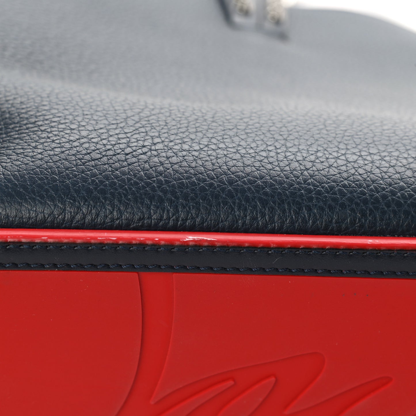 Calfskin Spikes East West Cabata Tote Navy