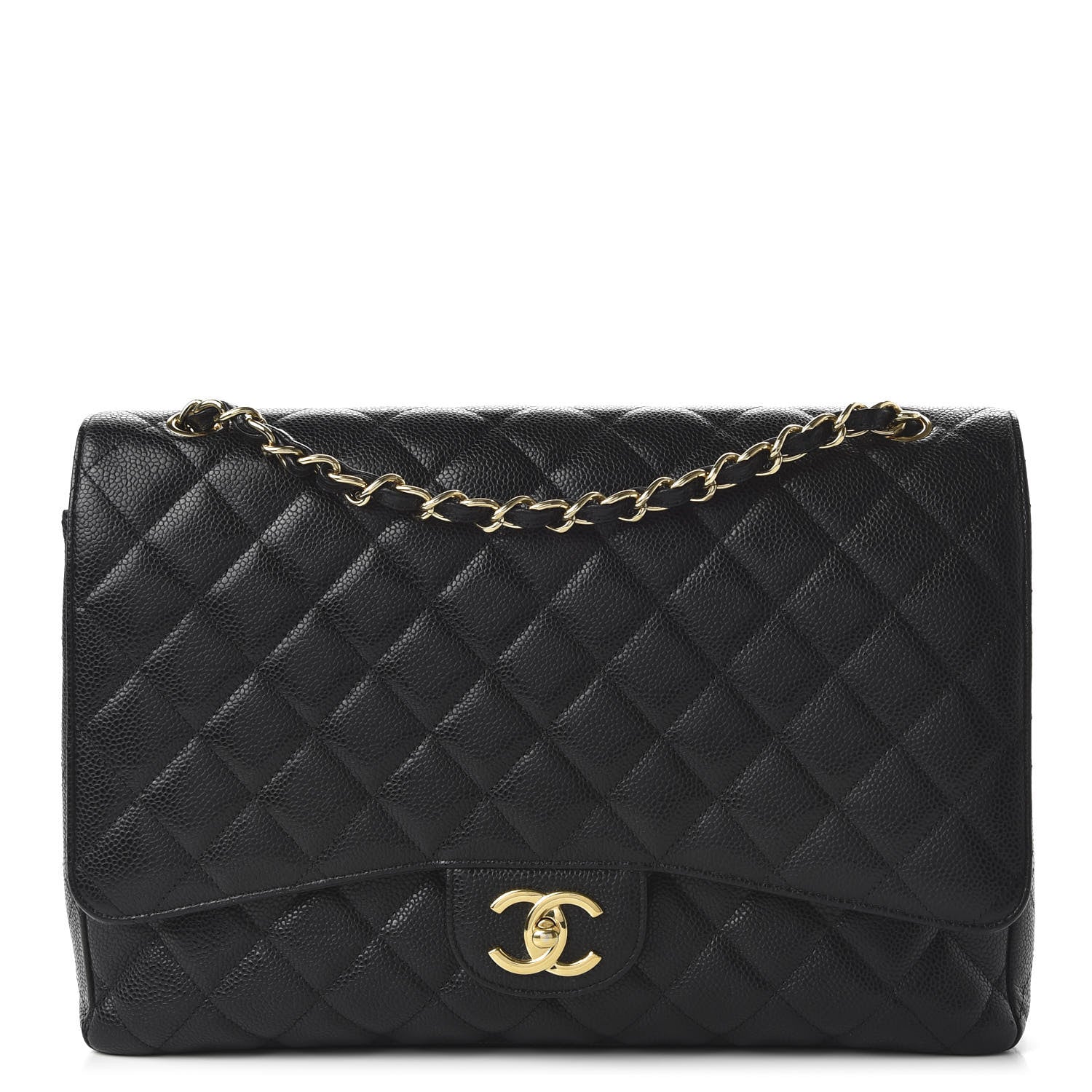 Chanel Caviar Quilted Maxi Double Flap Black 1 of 21