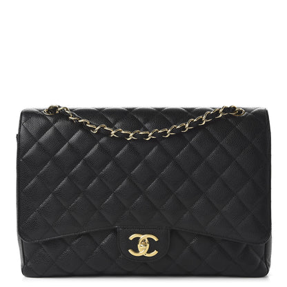 Chanel Caviar Quilted Maxi Double Flap Black 1 of 21
