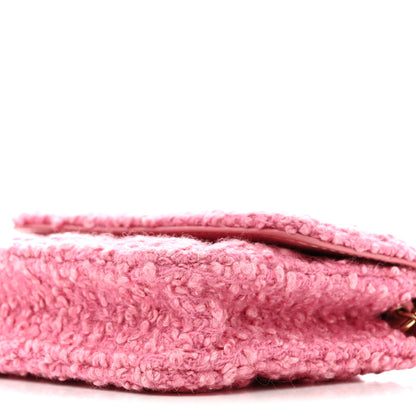 Chanel Tweed Quilted Flap Chain Waist Bag Pink 10 of 11