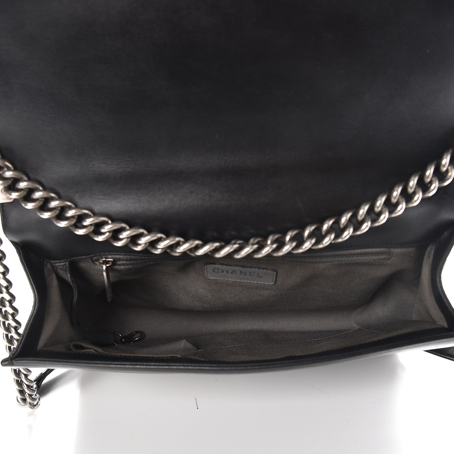 Chanel Lambskin Quilted Large Boy Flap Black 5 of 7