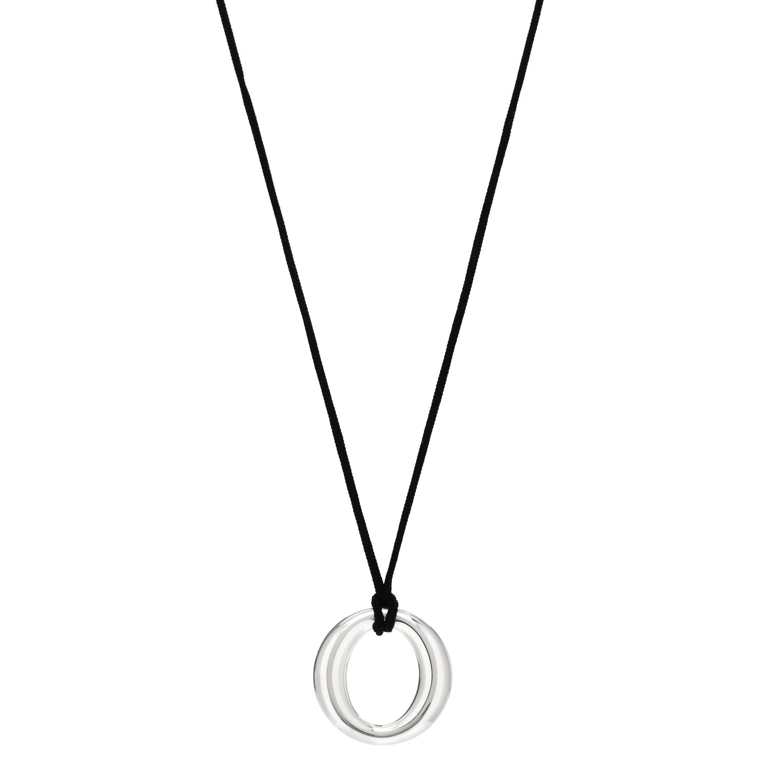 Tiffany Sterling Silver Elsa Peretti Sevillana Pendant Necklace 1 of 4