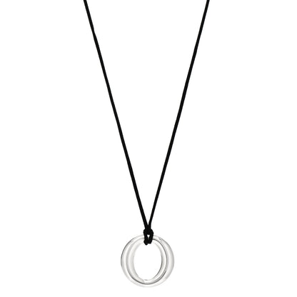 Tiffany Sterling Silver Elsa Peretti Sevillana Pendant Necklace 1 of 4