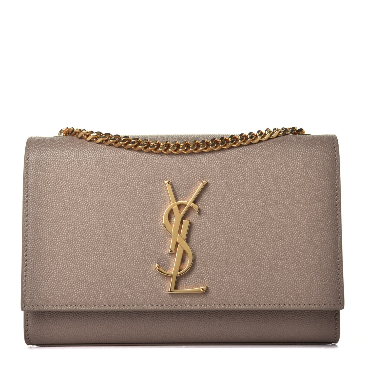 Grain De Poudre Small Monogram Kate Satchel Dark Beige