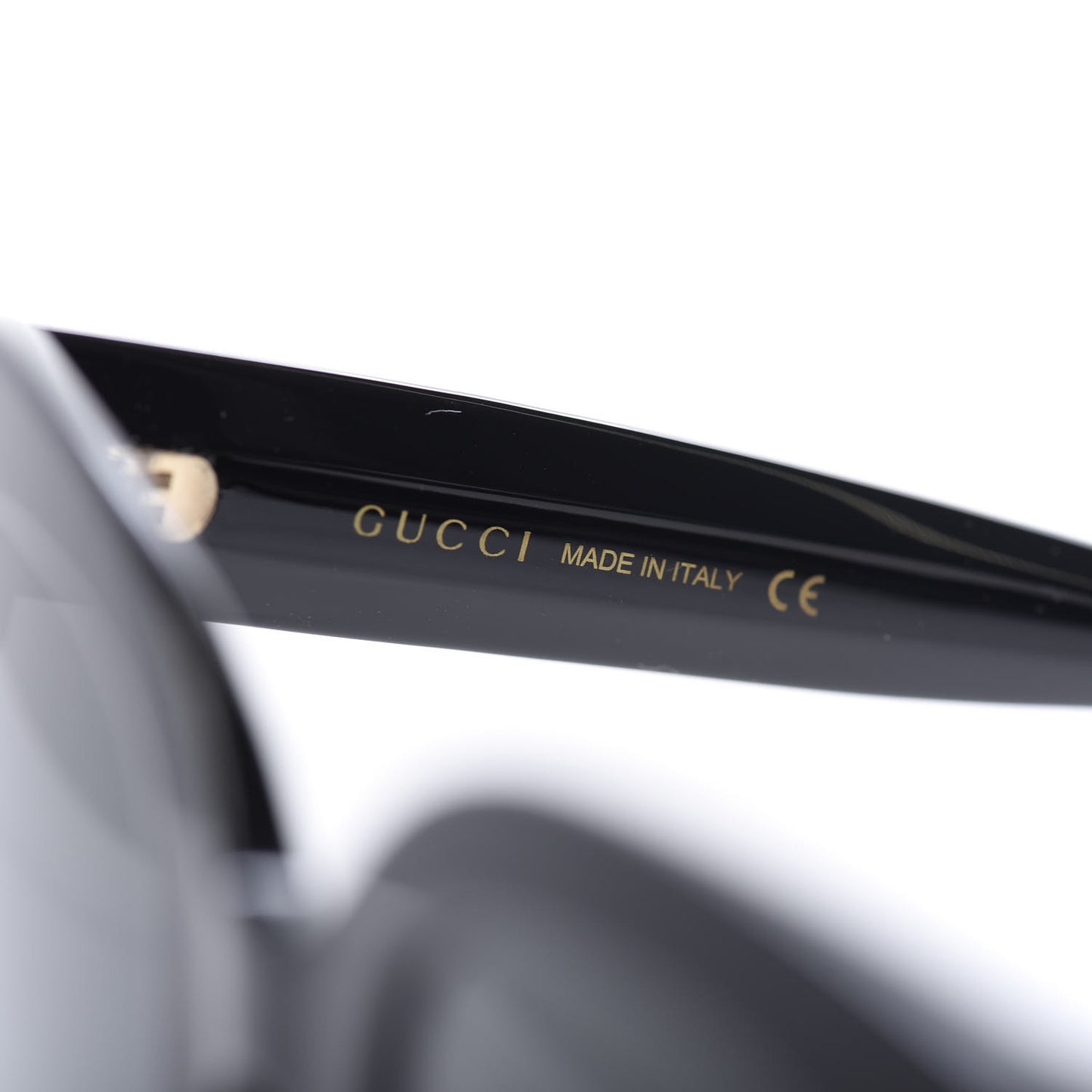 Round Frame Star Sunglasses GG0208S Black