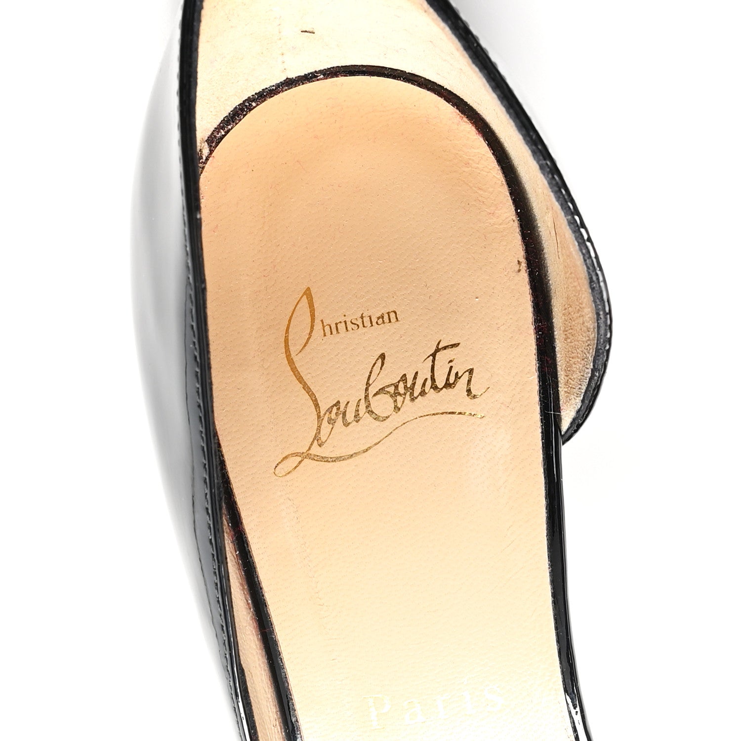 Christian Louboutin Patent Iriza 100 Pumps 38.5 Black 6 of 10