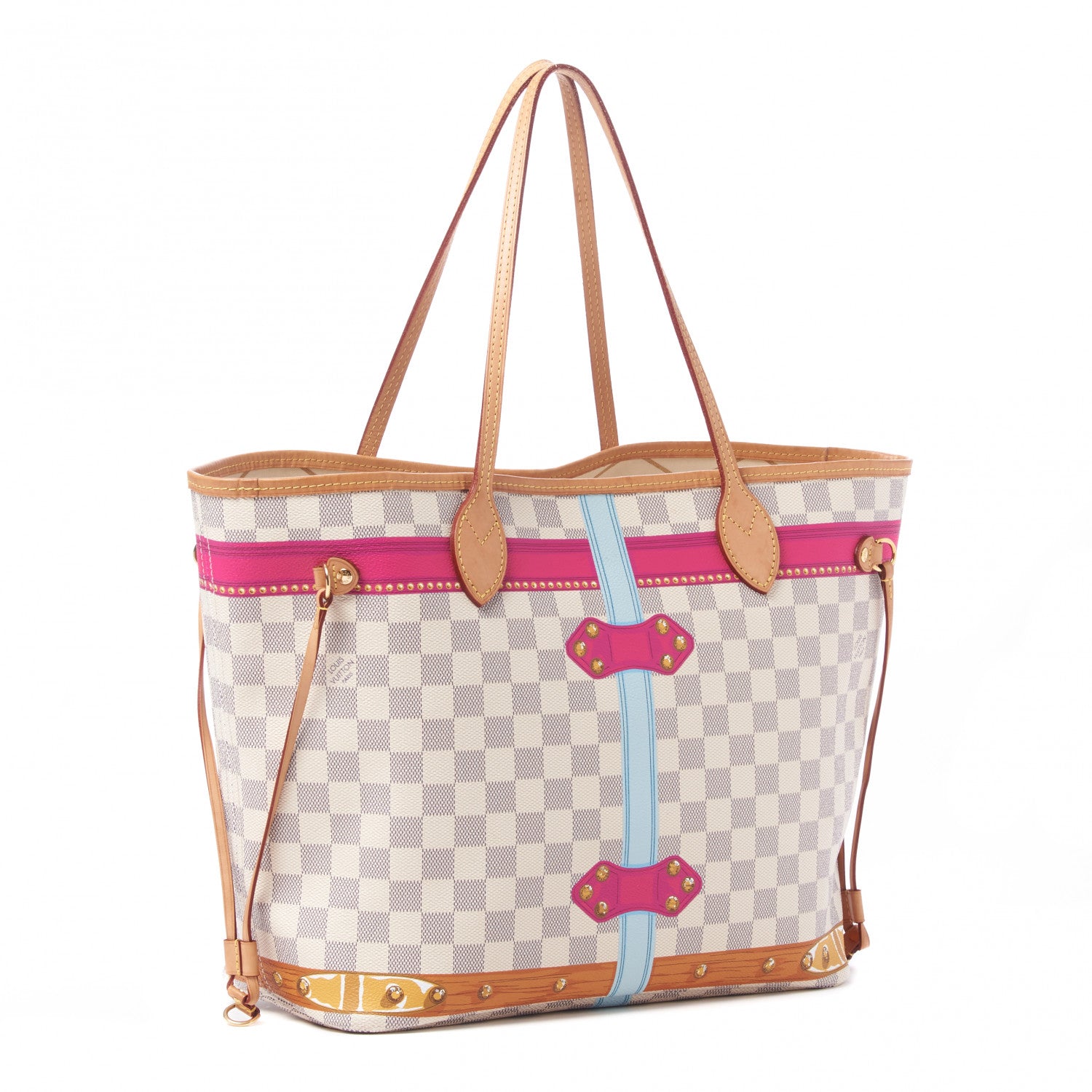 Louis Vuitton Damier Azur Summer Trunks Hawaii Neo Neverfull MM 3 of 9