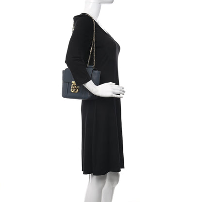 Chloe Goatskin Small Elsie Shoulder Bag Navy 2 of 10