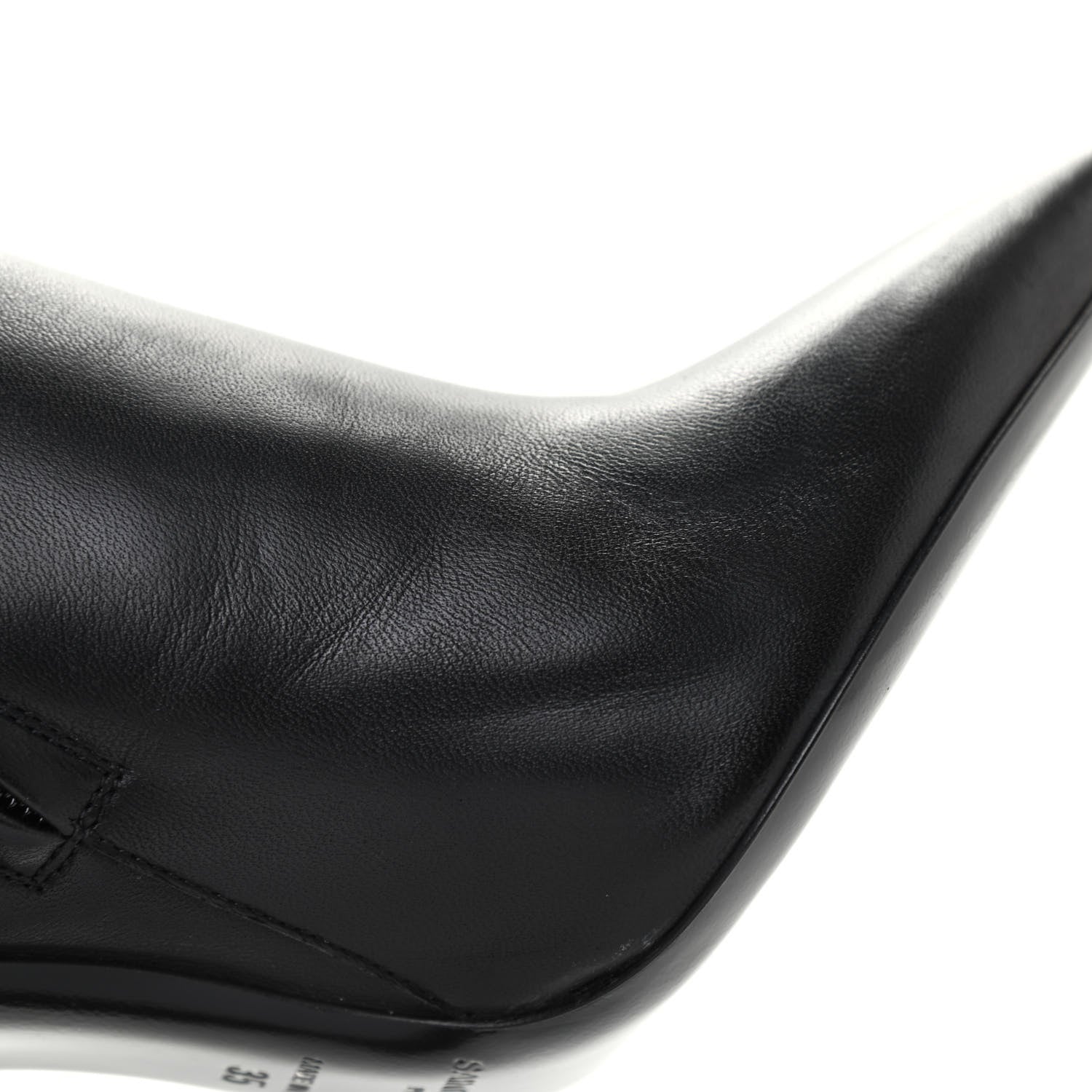 Saint Laurent Calfskin Opyum Ankle Boots 35 Black 9 of 13