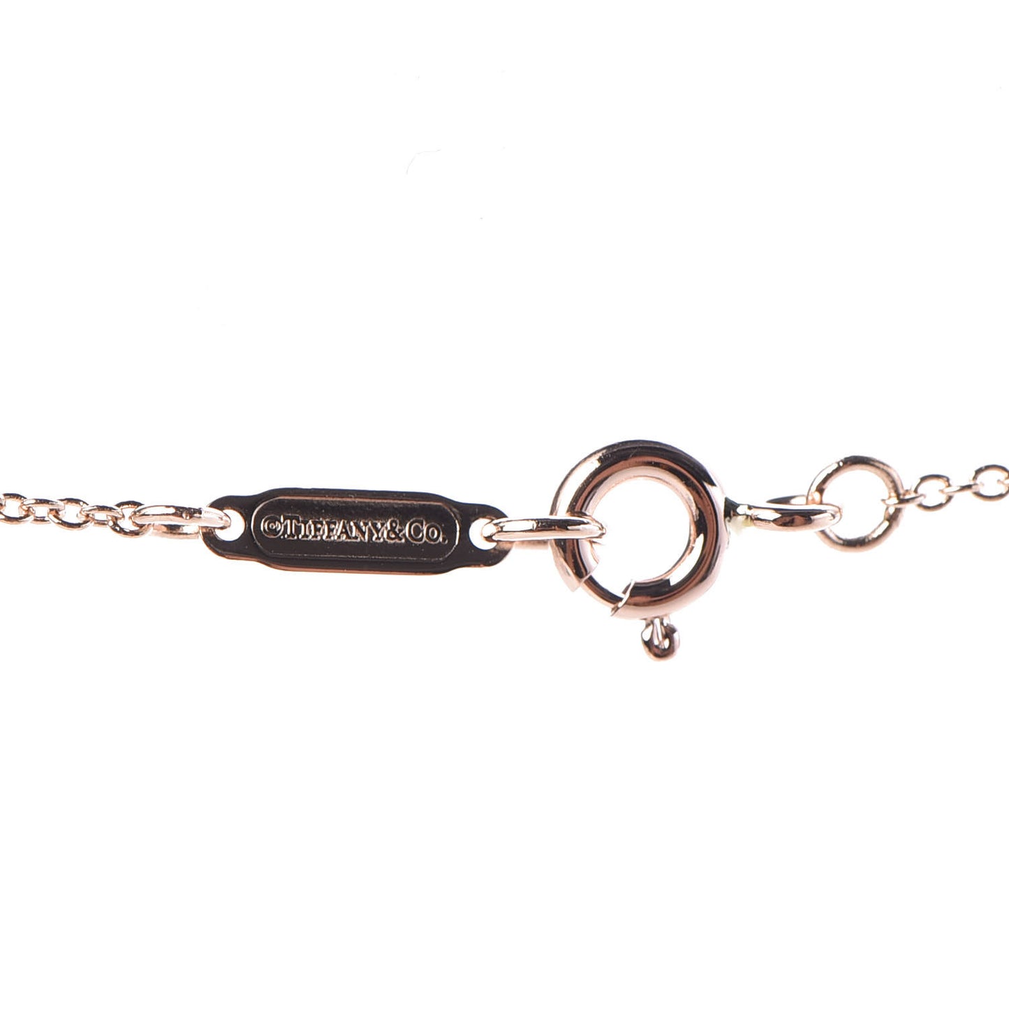 18K Rose Gold Mini Heart Key Pendant