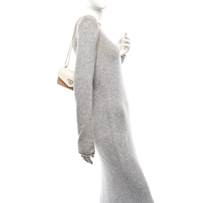 Prada Midollino City Calfskin Mini Bag Naturale White 2 of 11
