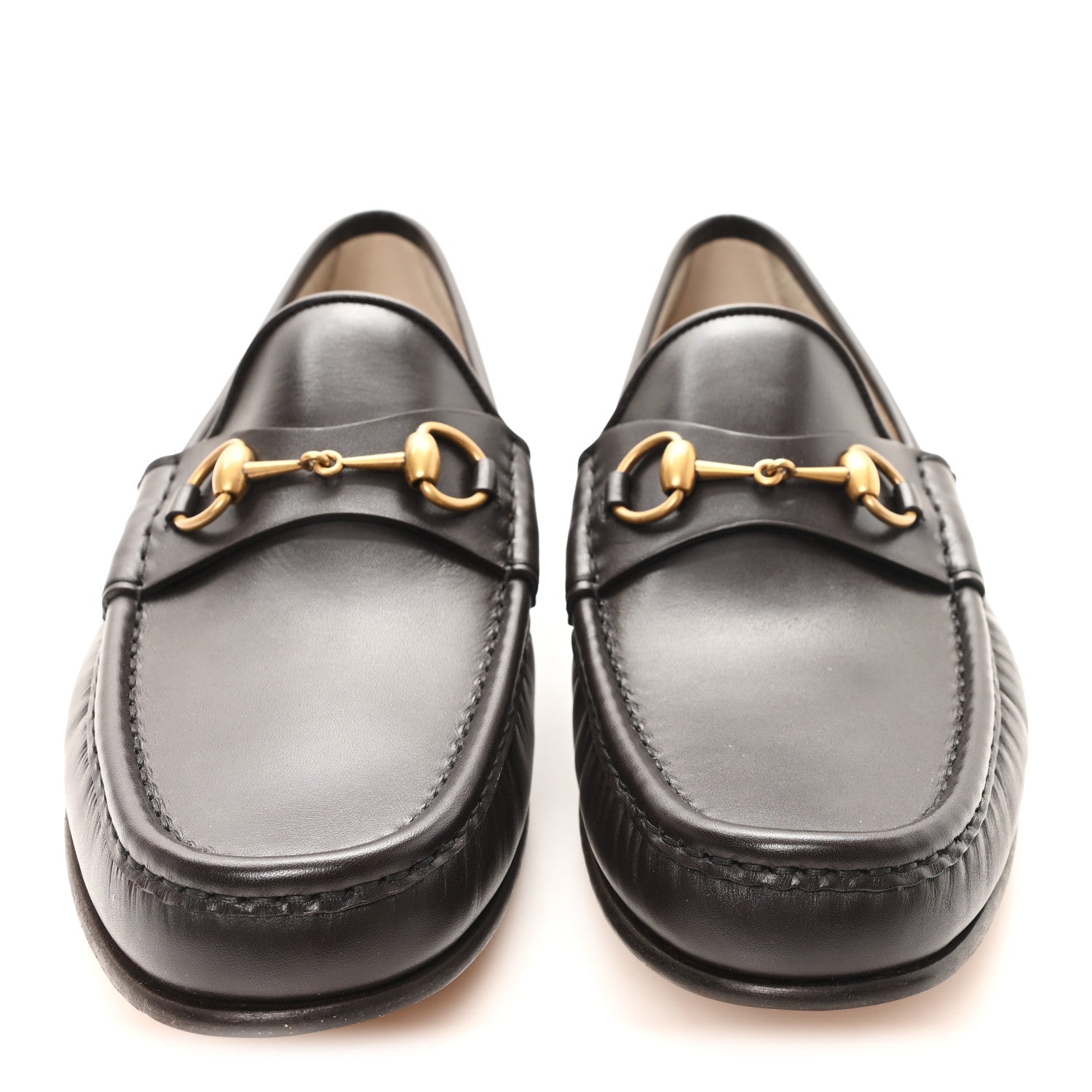 Gucci Betis Glamour Calfskin Mens 1953 Horsebit Loafers 12 Brown 3 of 9