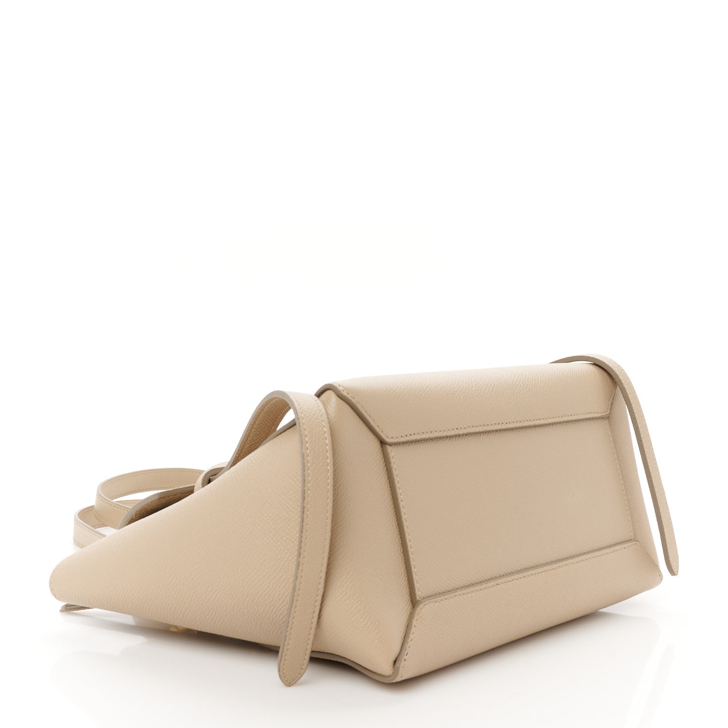 Grained Calfskin Micro Belt Bag Light Taupe