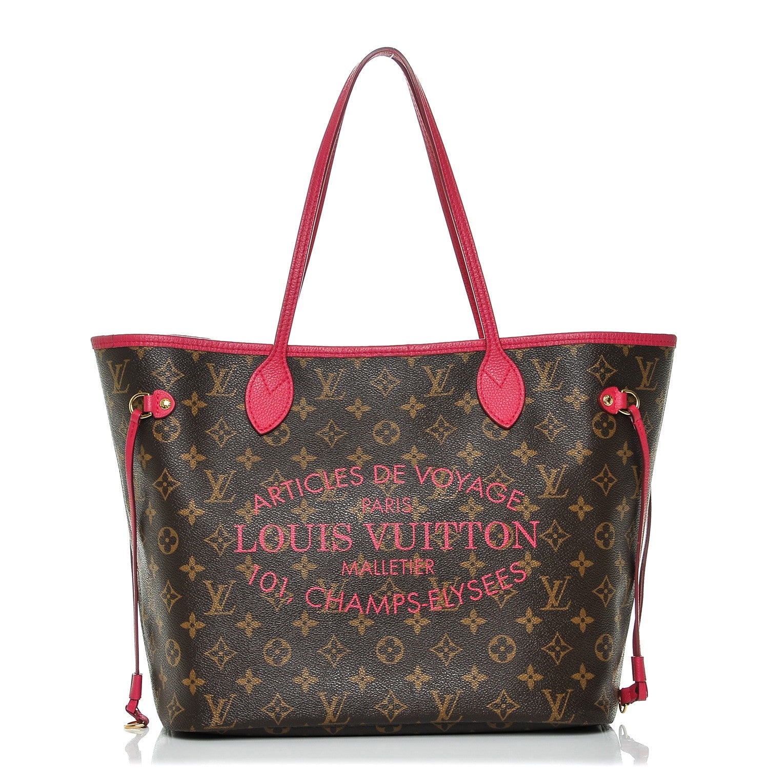 Louis Vuitton Monogram Articles de Voyage Ikat Neverfull MM Rose Indien 1 of 6