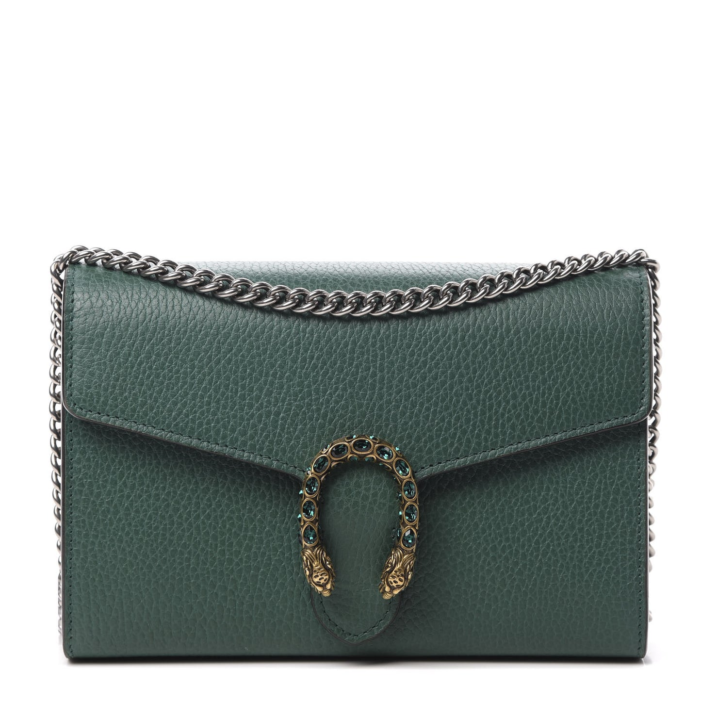 Calfskin Mini Dionysus Chain Wallet Emerald