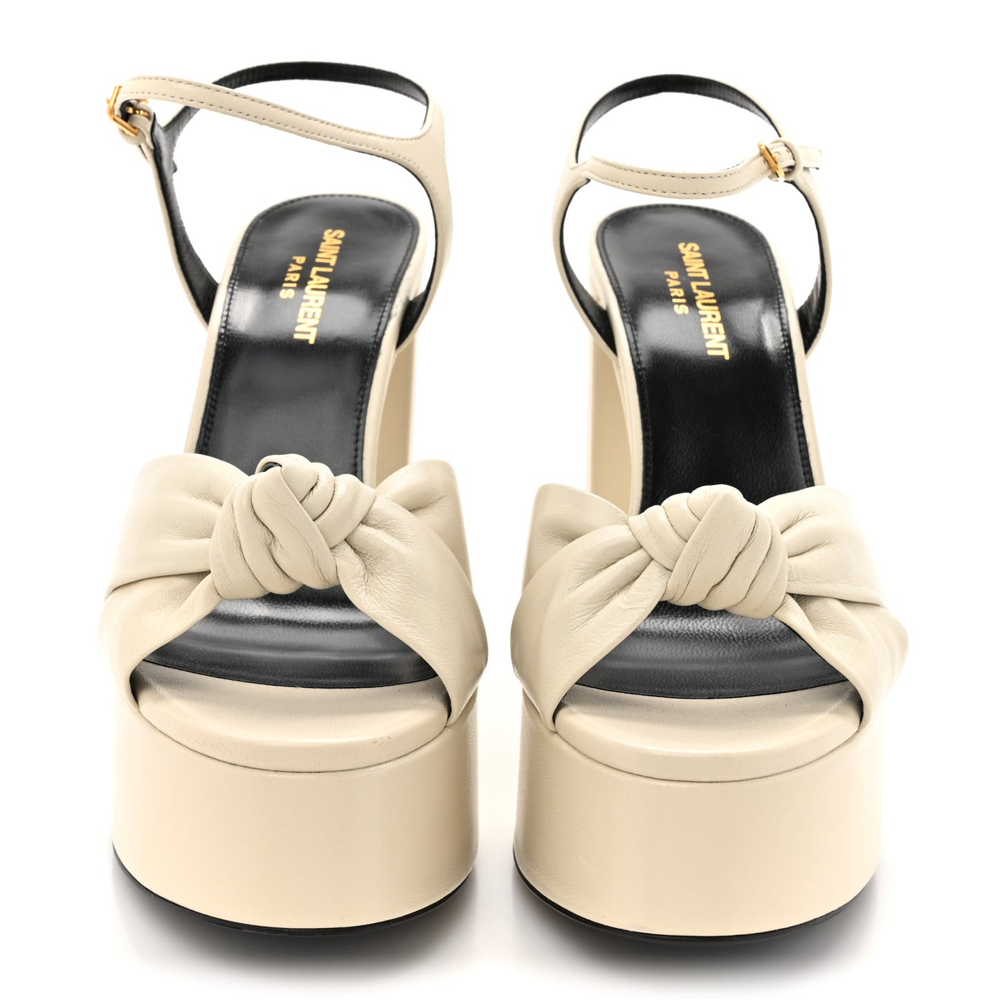 Vendome Bianca 85 Platform Sandals 38 Pearl