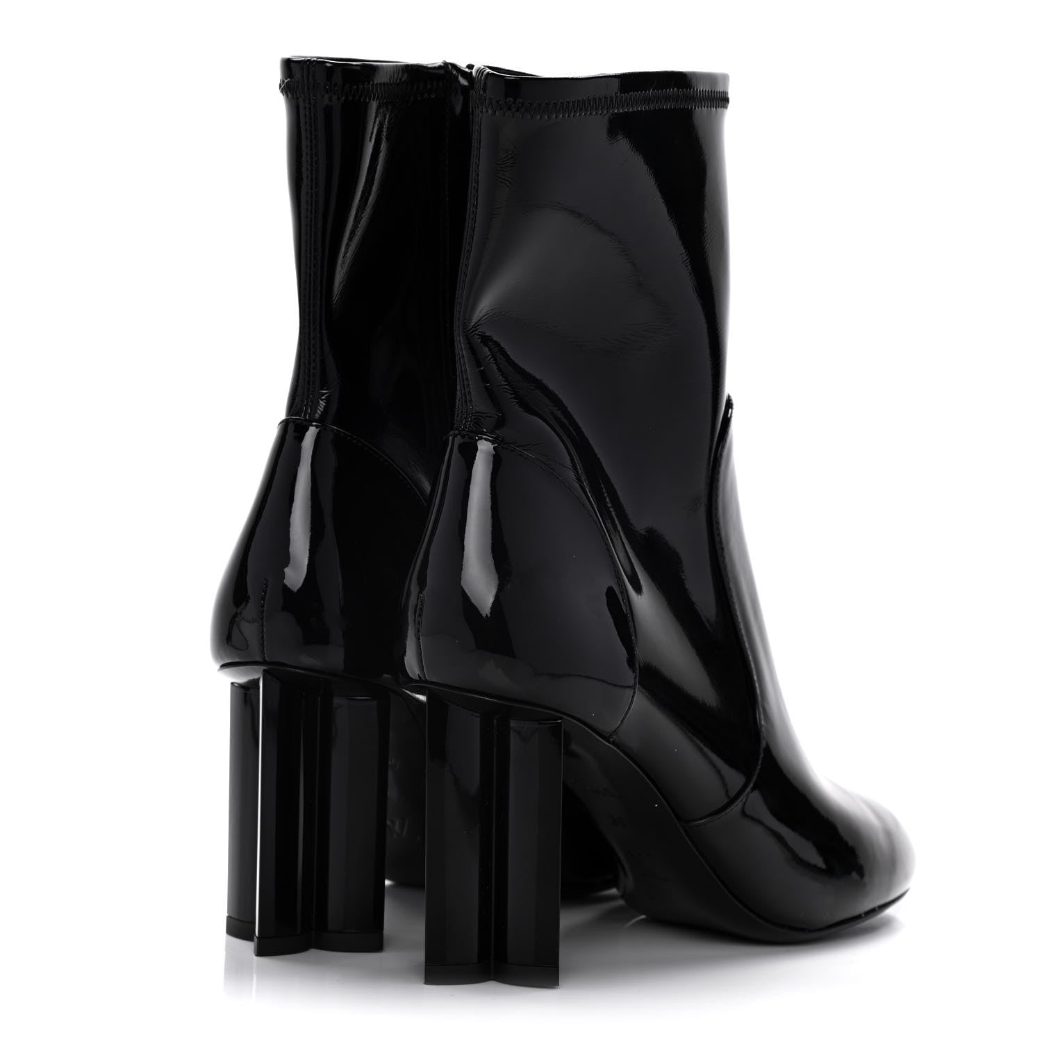Louis Vuitton Patent Uniformes Silhouette Ankle Boots 38 Black 4 of 14