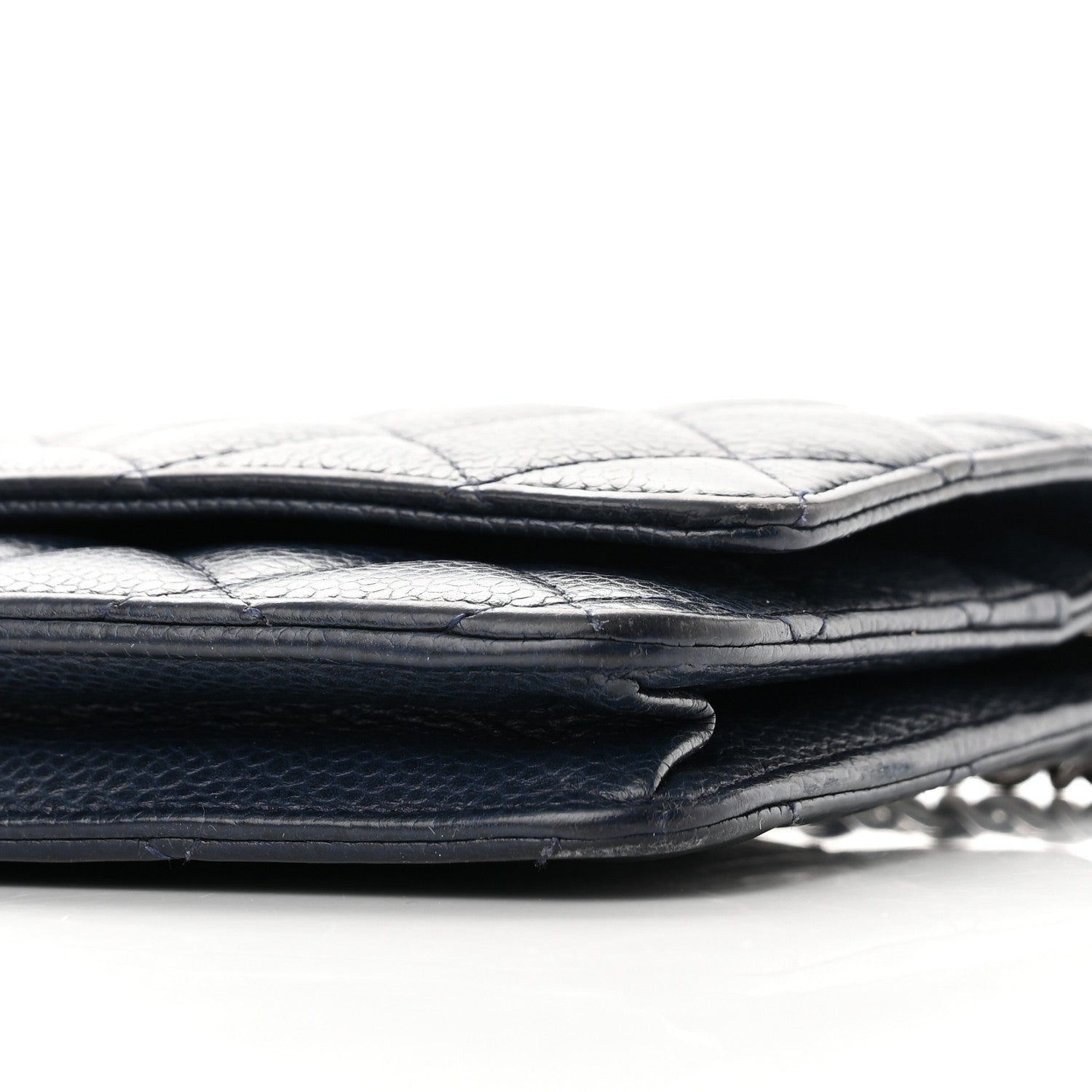 Chanel Caviar Quilted Wallet On Chain WOC Navy Blue 10 of 13