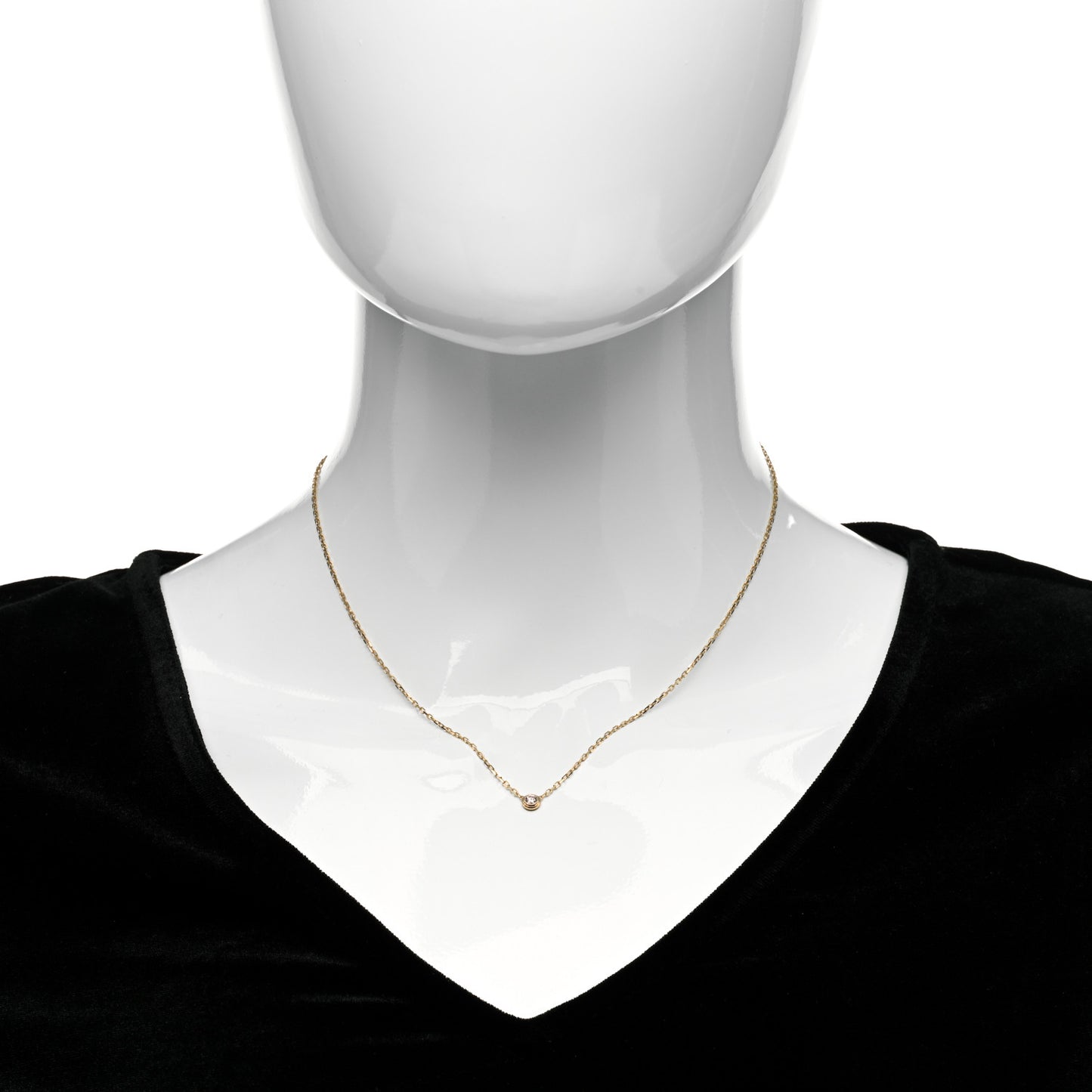 18K Pink Gold Diamond SM D'Amour Pendant Necklace
