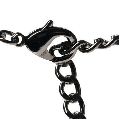 Chanel Ruthenium Crystal Chain CC Choker Silver 4 of 5