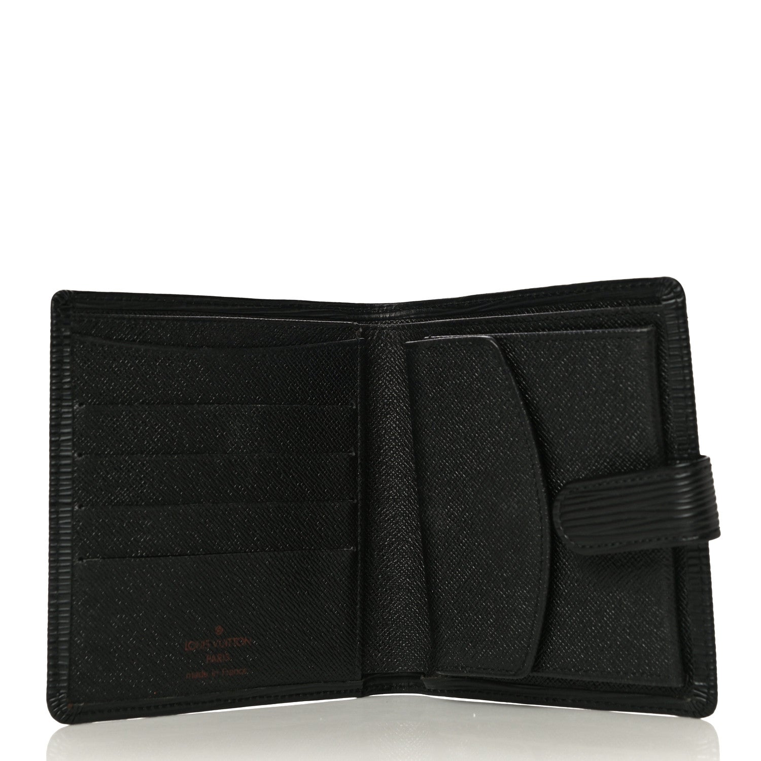 Louis Vuitton Epi Porte-Billets Compact Wallet Black 5 of 11