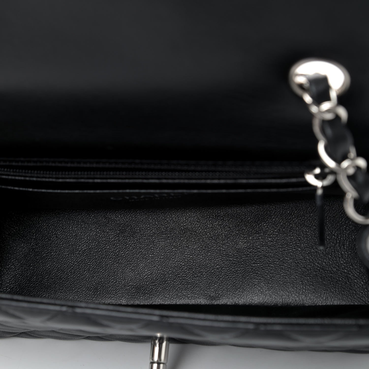 Chanel Lambskin Quilted Mini Rectangular Flap Black 4 of 4