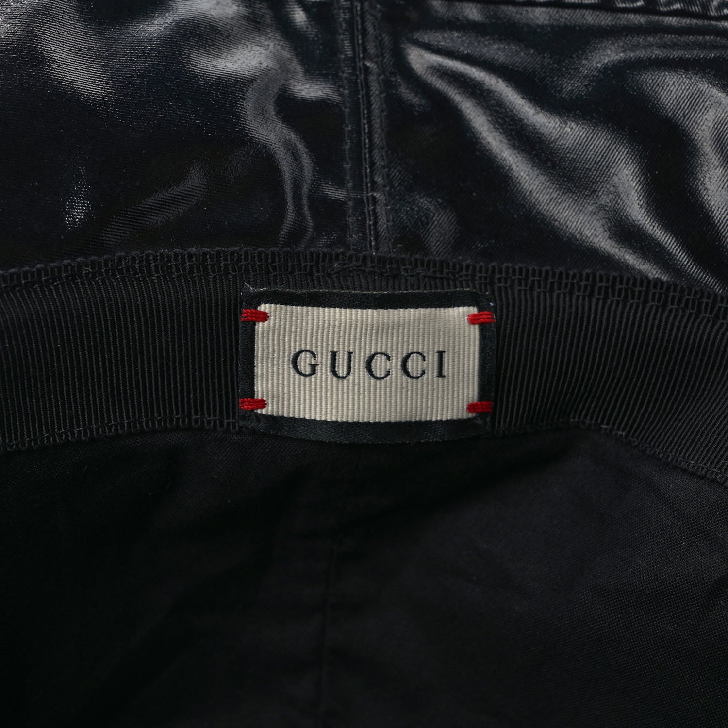 Gucci Coated Canvas Logo Bucket Hat M Black 7 of 8