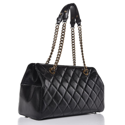 Chanel Glazed Calfskin Perfect Edge Tote Black 3 of 8