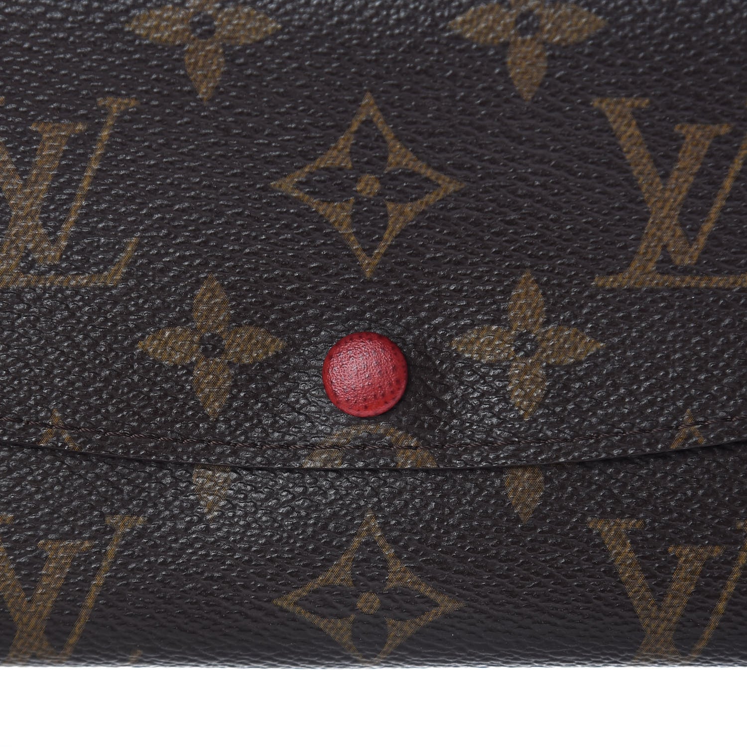 Louis Vuitton Monogram Emilie Wallet Red 7 of 9