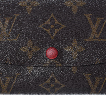 Louis Vuitton Monogram Emilie Wallet Red 7 of 9