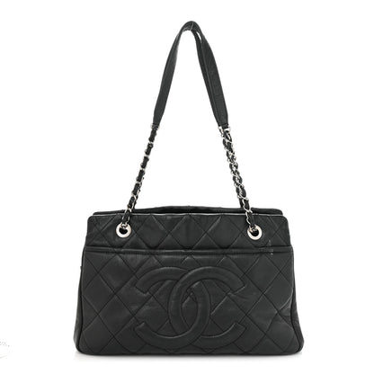 Chanel Caviar Quilted CC Timeless Soft Tote Black 1 of 13