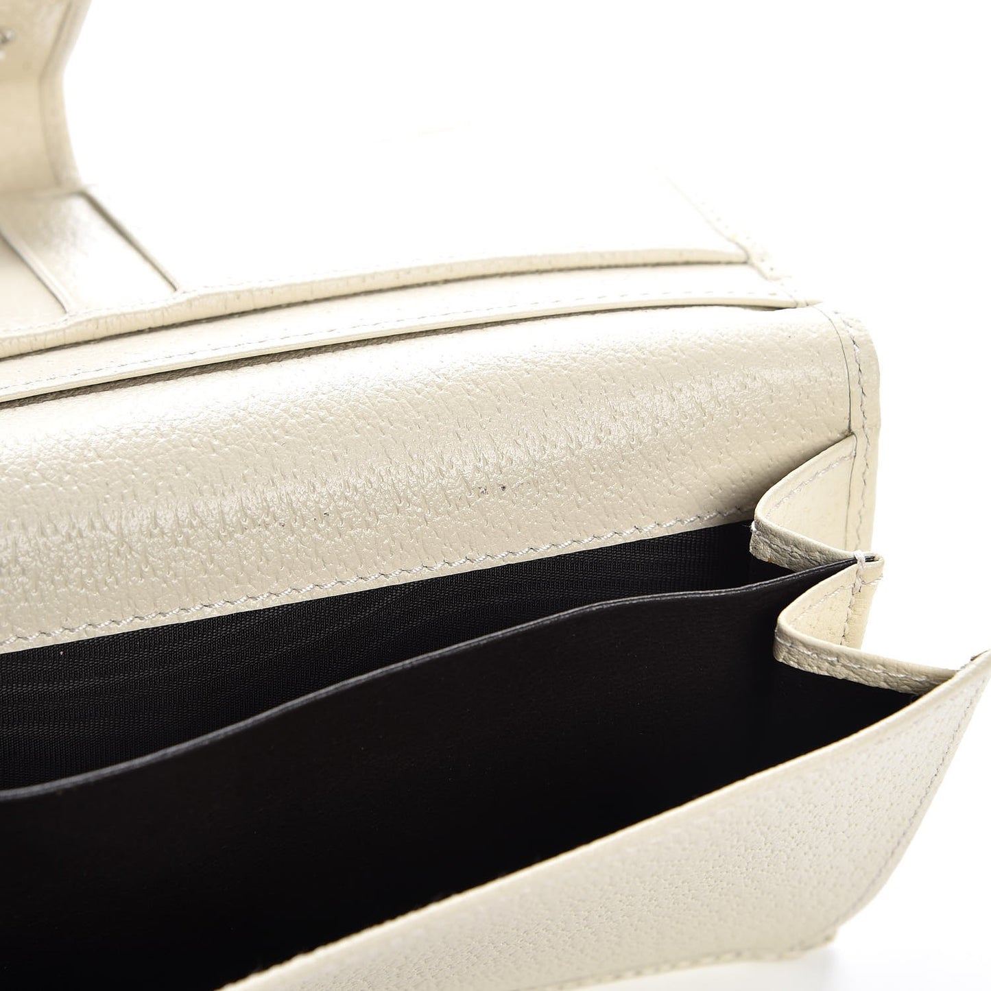 Calfskin Studded Soho Continental Wallet White