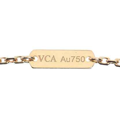 Van Cleef & Arpels 18K Yellow Gold Carnelian Vintage Alhambra Pendant Necklace 7 of 8
