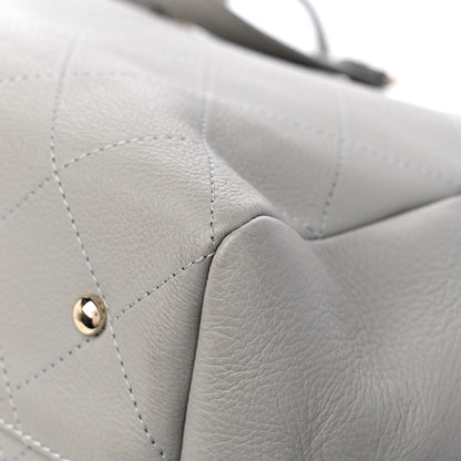 Chanel Bullskin Stitched Large Shopping Bag Grey 11 of 15