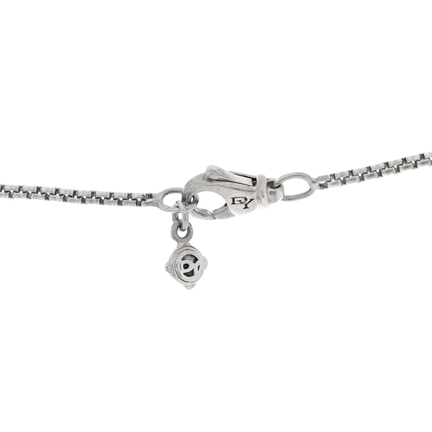 Sterling Silver Diamond Black Orchid 7mm Petite Albion Necklace
