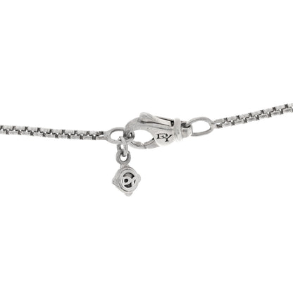 David Yurman Sterling Silver Diamond Black Orchid 7mm Petite Albion Necklace 4 of 4