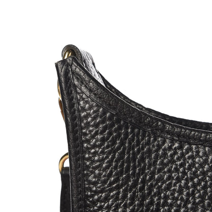 Hermes Taurillon Clemence Evelyne PM Black 10 of 10