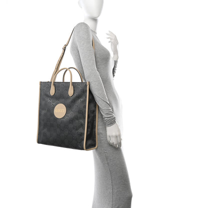 Gucci Econyl Nylon Monogram Off The Grid Long Tote Bag Graphite Grey New Plaster 2 of 9