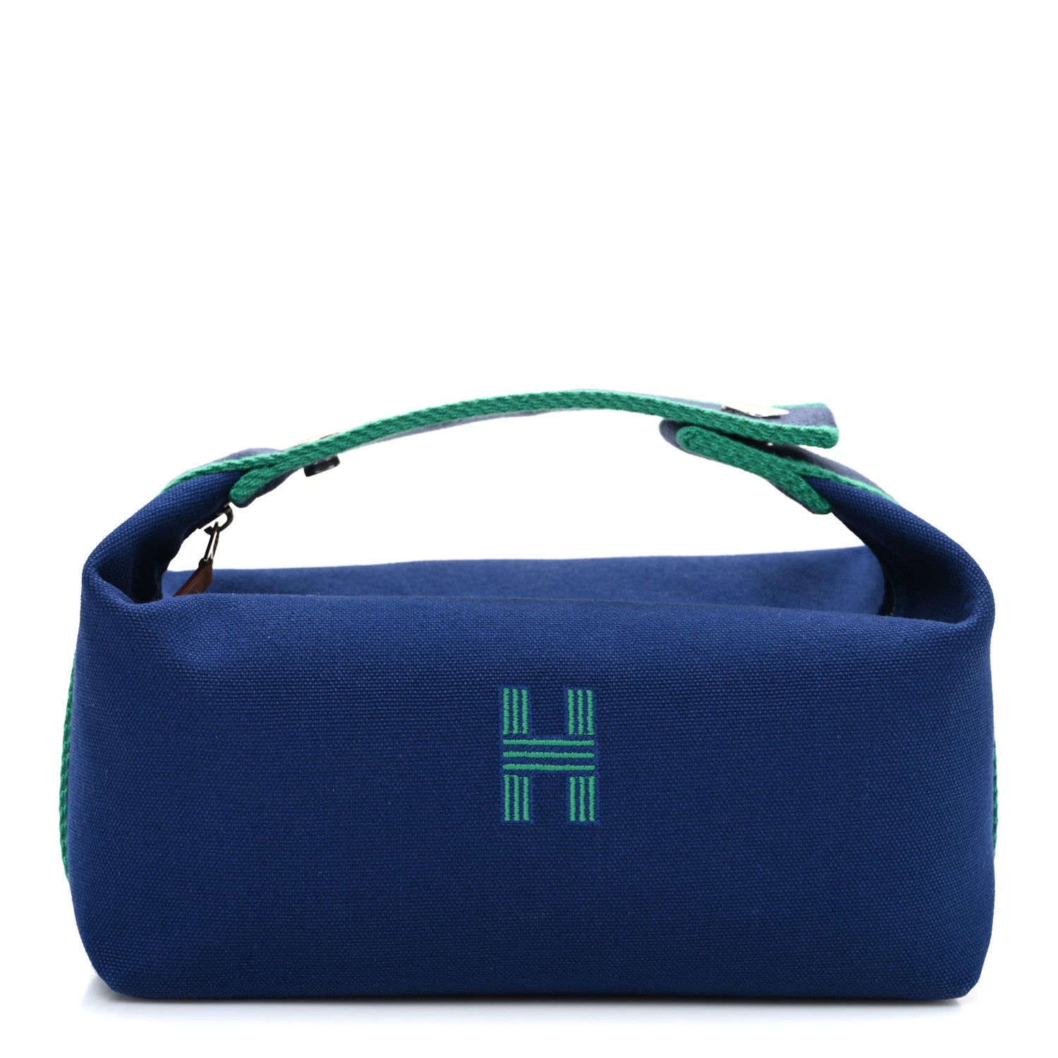Hermes Canvas Small Bride-A-Brac Pouch Marine 1 of 6