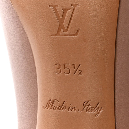 Louis Vuitton Smooth Calfskin Oh Really Peep Toe Pumps 35.5 Beige Rose 7 of 9