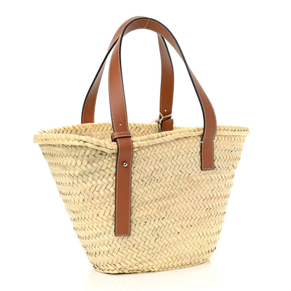 Loewe Raffia Basket Tote Bag Natural Tan 3 of 9
