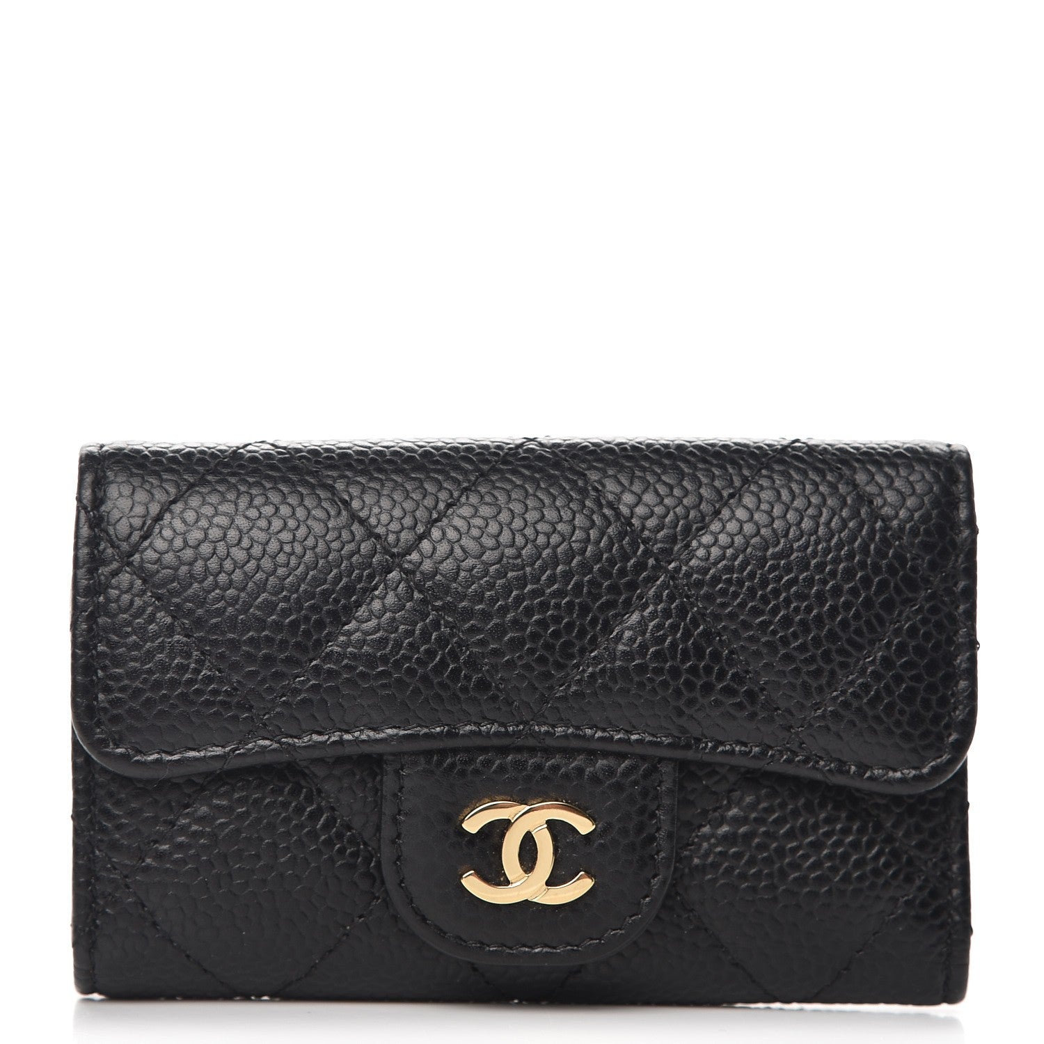 Chanel Caviar Quilted 6 Key Holder Black 1 of 8