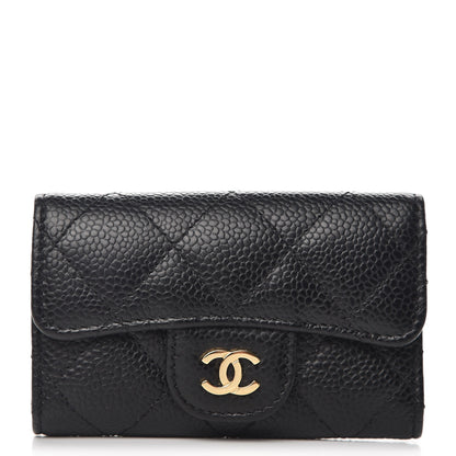 Chanel Caviar Quilted 6 Key Holder Black 1 of 8