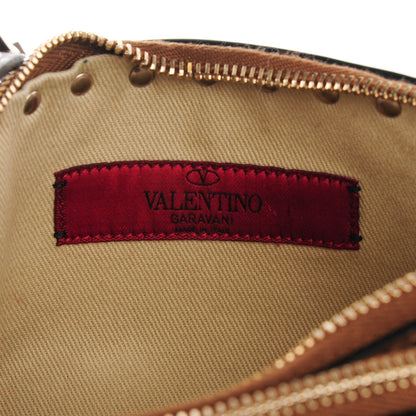 Valentino Garavani Vitello Rockstud Double Zip Compartment Crossbody Bag Nocciola 7 of 9